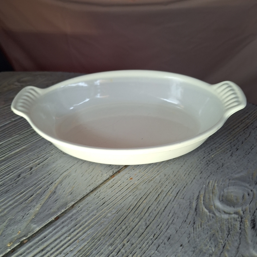 Vintage Le Creuset Enameled Cast Iron Casserole Dish 20 Centimeters In Diameter